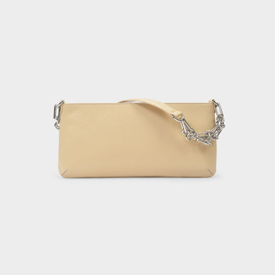 Sac Holly en Cuir Gloss Beige