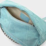 Sac Baby Cush en Cuir Bleu