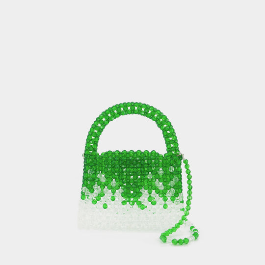 Sac Hobo - Germanier - Perles - Vert