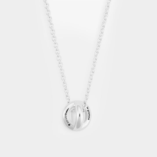 Collier 1G Pendentif Chaîne Entrelacs - Le Gramme - Argent