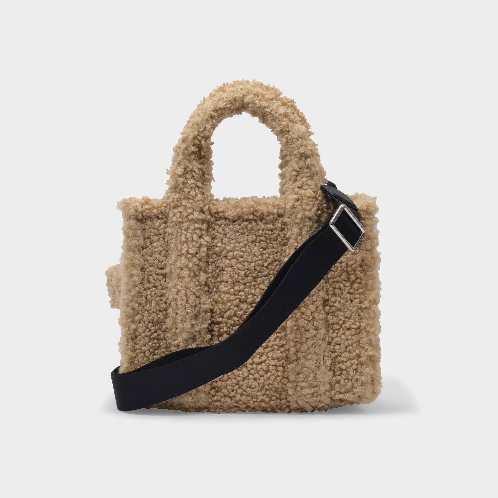 Mini Sac Teddy Tote Traveler en Polyester Beige