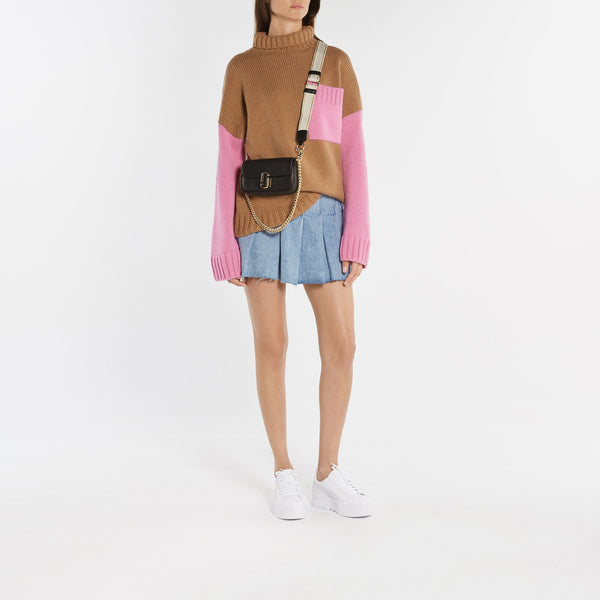 Sac Porte-Épaule The Mini Shoulder Bag en Cuir Noir