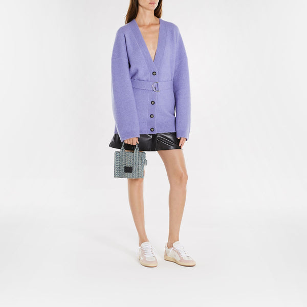Tote bag The Micro Tote - Marc Jacobs - Coton - Bleu