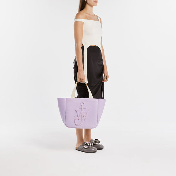 Tote Bag Cabas - J.W. Anderson - Coton - Lilas