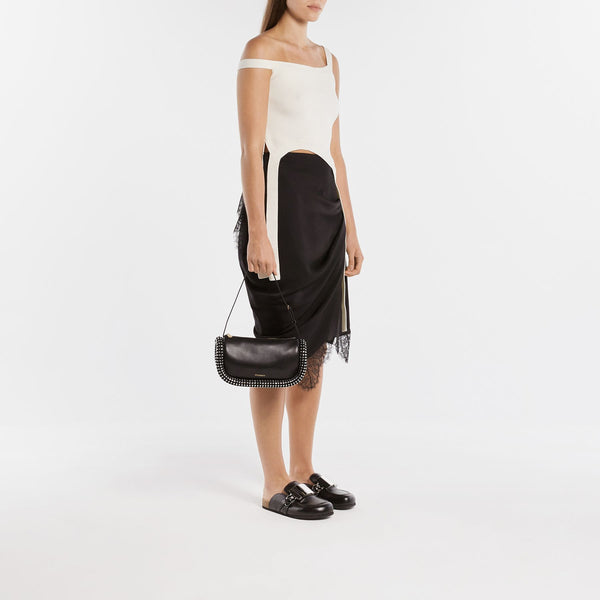 Sac Hobo Crystal Bumper-15 - J.W. Anderson - Cuir - Noir