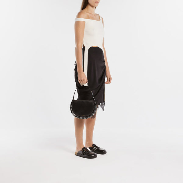 Sac Hobo Crystal Bumper-Moon - J.W. Anderson - Cuir - Noir
