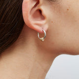 Boucles d'oreilles Ara Sg en argent, or 18 ct et diamants