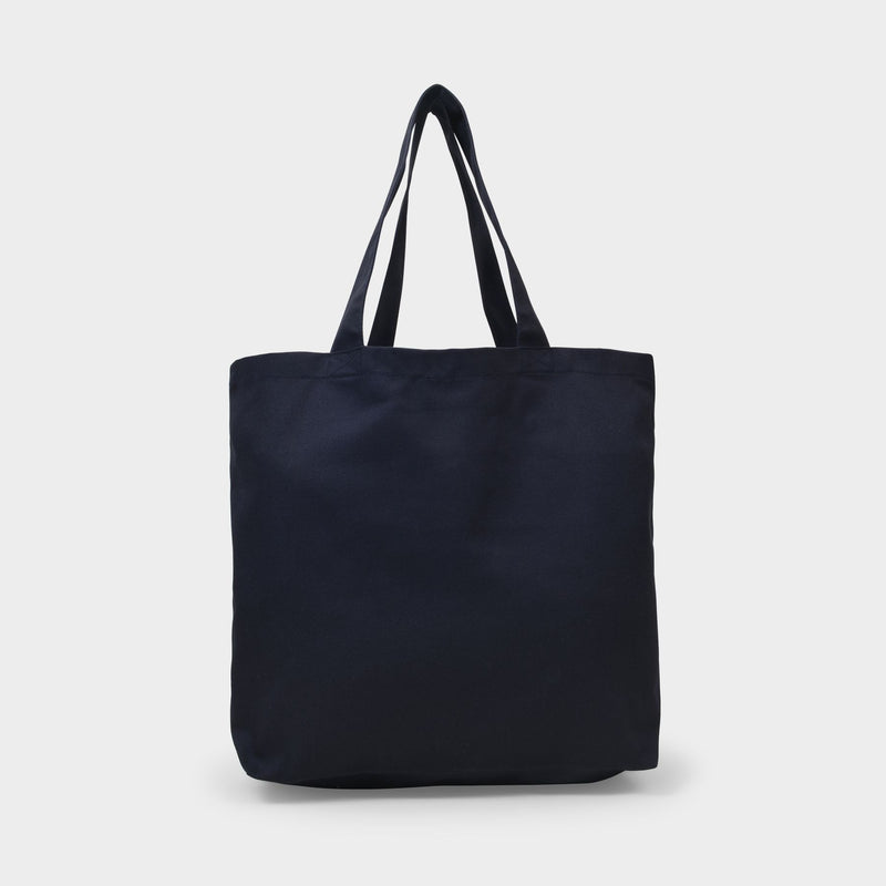 Tote Bag Tricolor Fox - Maison Kitsune - Coton - Bleu Marine
