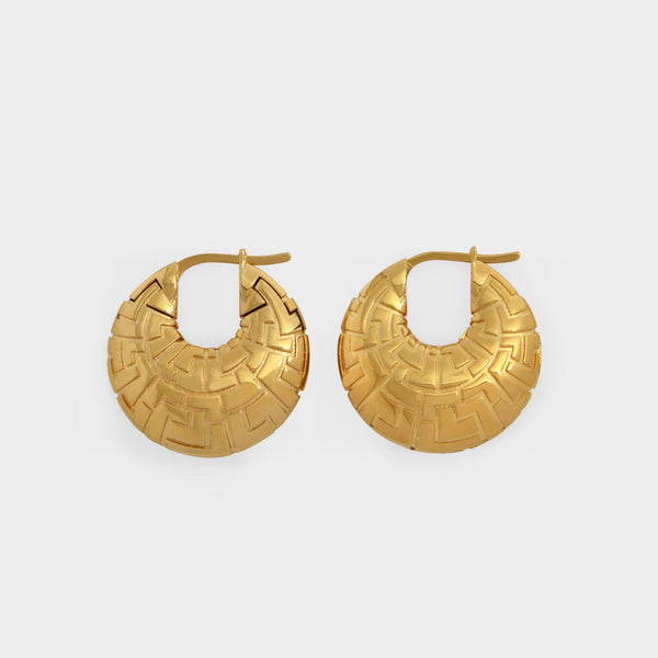 Boucles d'Oreilles Geena en Laiton Doré