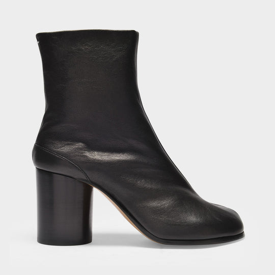 Bottines Tabi H80 en Cuir de Veau Vintage Noir