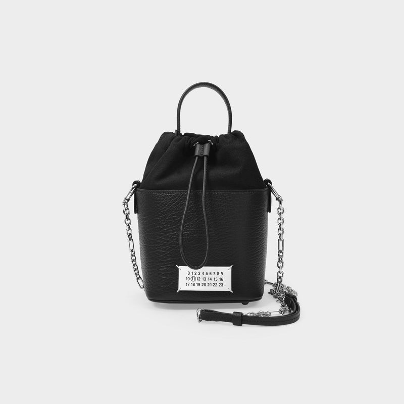 Sac Hobo 5Ac Small - Maison Margiela - Cuir - Noir