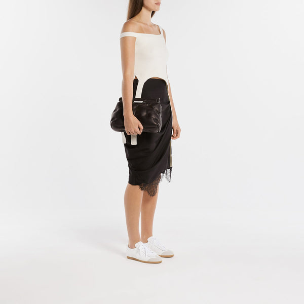 Sac À Main Glam Slam Classique Small - Maison Margiela - Cuir - Noir