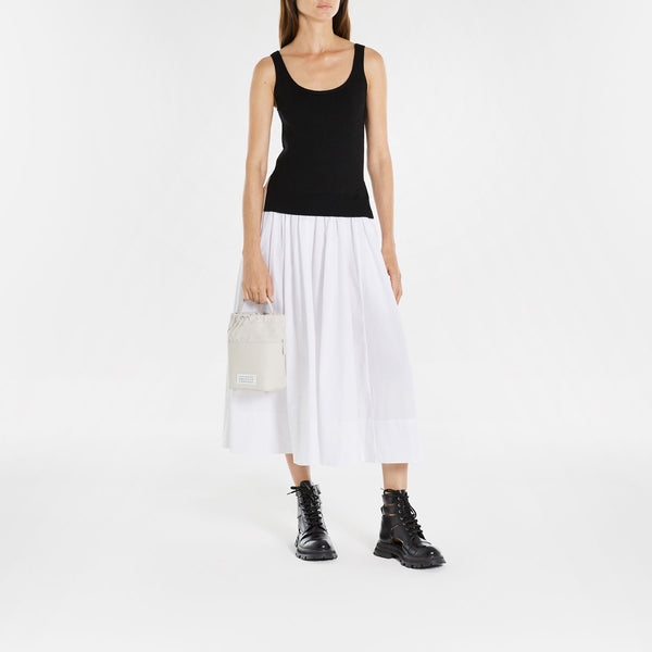 Sac Hobo 5Ac Bucket Small - Maison Margiela - Cuir - Beige
