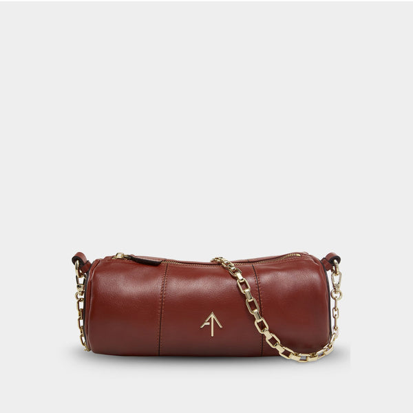Sac Hobo Cylinder - Manu Atelier - Cuir - Rougebole