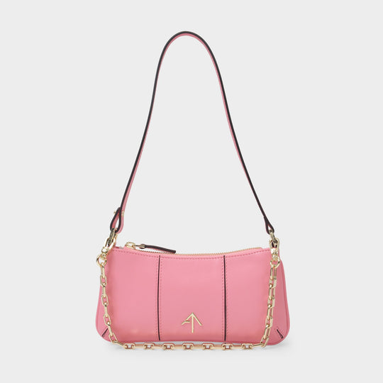 Sac Mini Pita en Cuir Rose