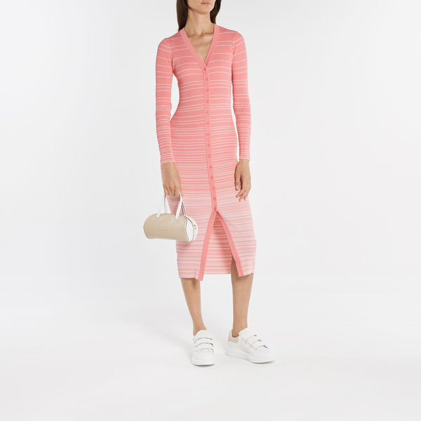 Sac Hourglass Bowling en Cuir Ivoire et Blanc