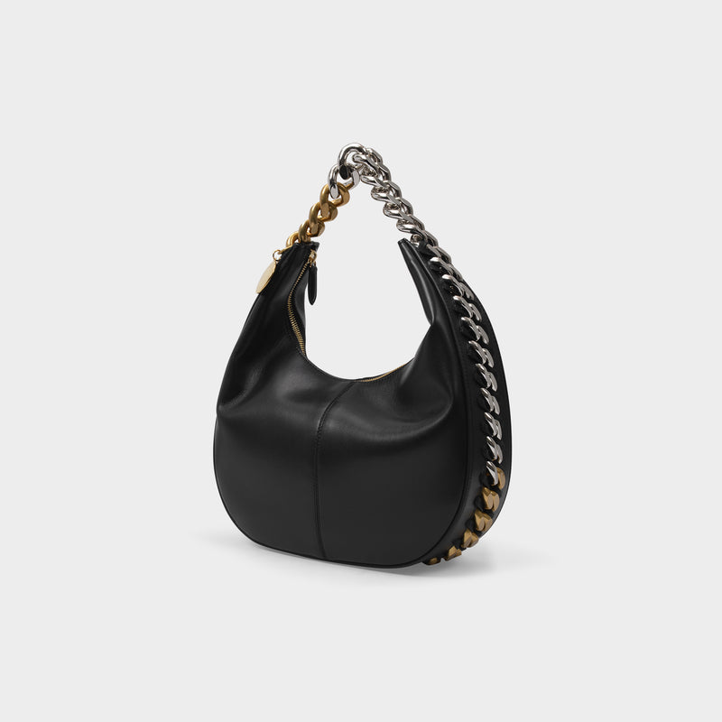 Sac Hobo Frame Small - Stella Mccartney - Cuir Vegan - Noir