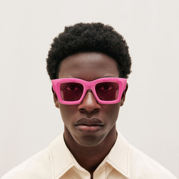 Lunettes de Soleil Baci en Acétate Rose