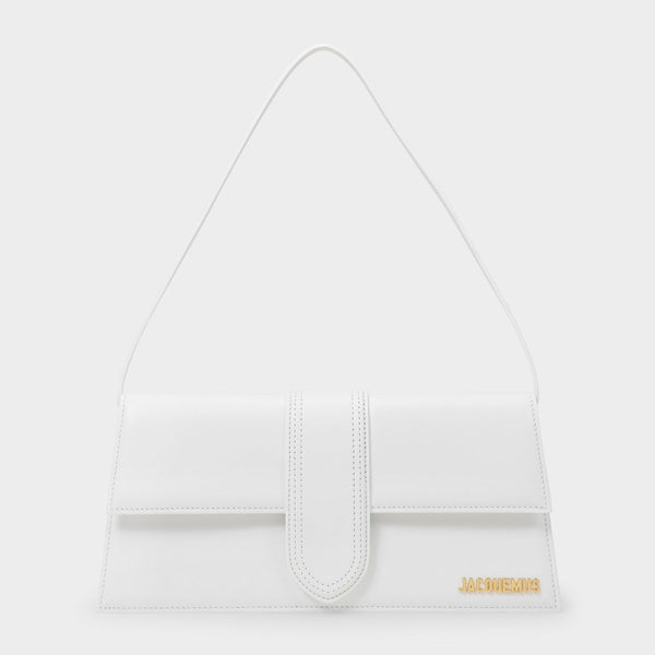 Sac Le Bambino Long - Jacquemus - Cuir - Blanc