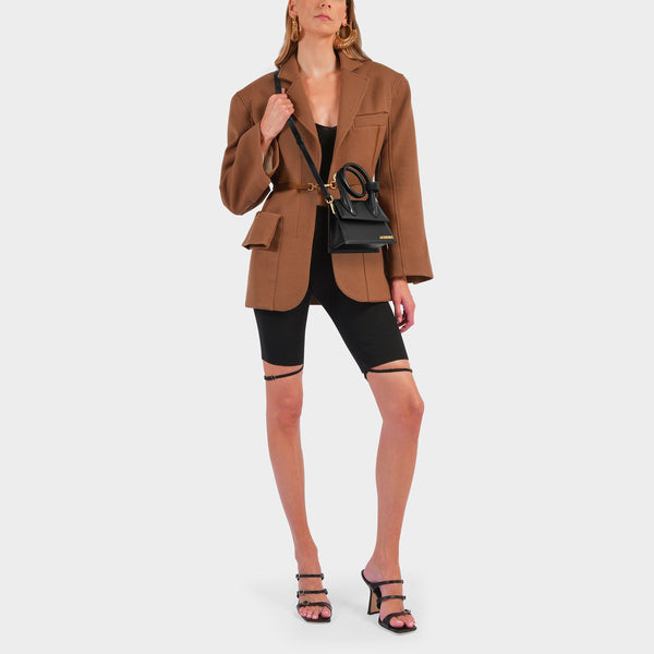 Sac Le Chiquito Noeud - Jacquemus - Cuir - Noir