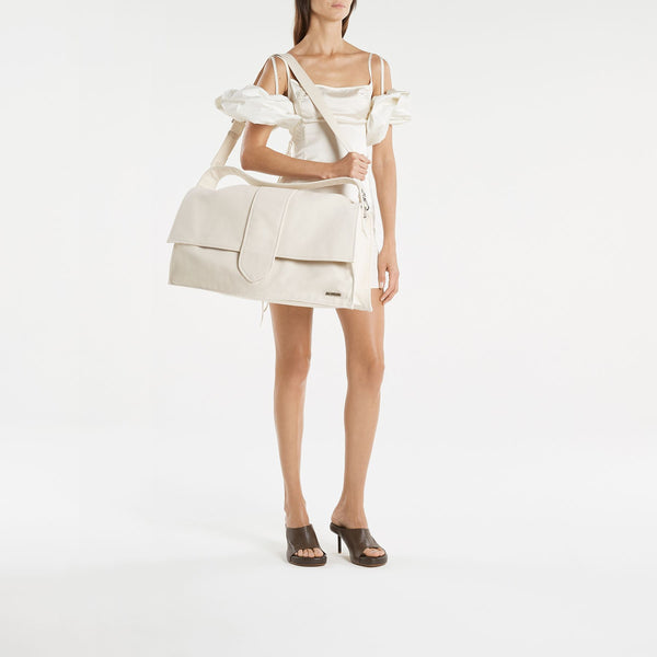 Sac Le Bambino De Voyage - Jacquemus - Cuir - Off White