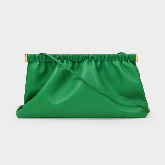 Sac The Bar Clutch en Cuir Vegan Vert