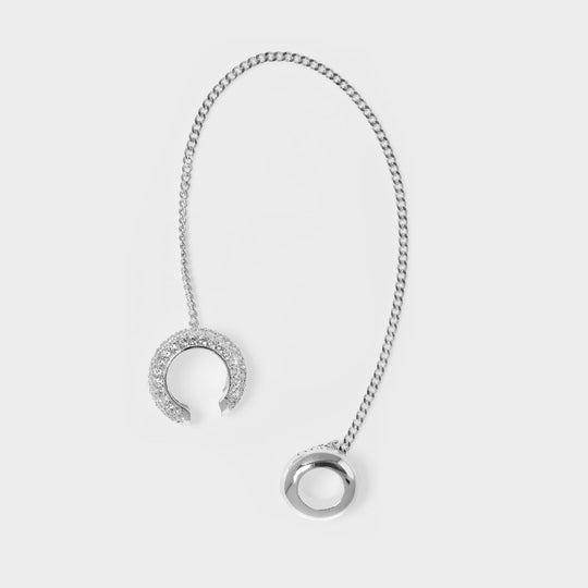 Boucle d'Oreille pour Airpods Pave en Laiton Argenté