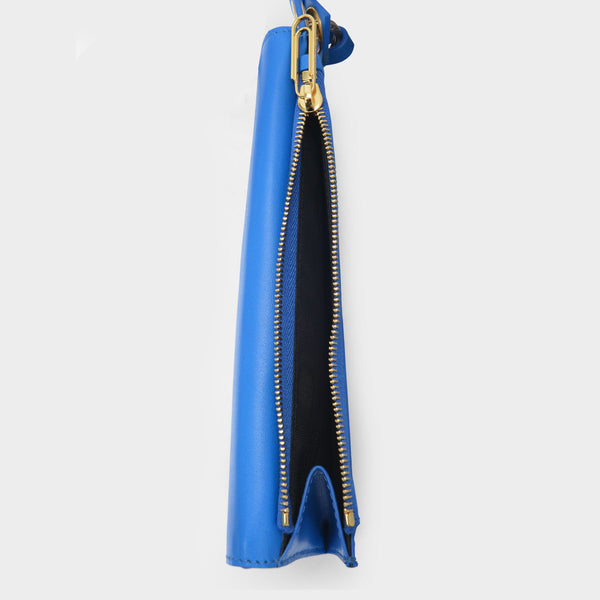 Etui pour iPhone en Cuir Bleu