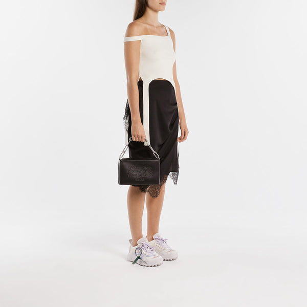 Sac Hobo Block Pouch - Off White - Cuir - Noir