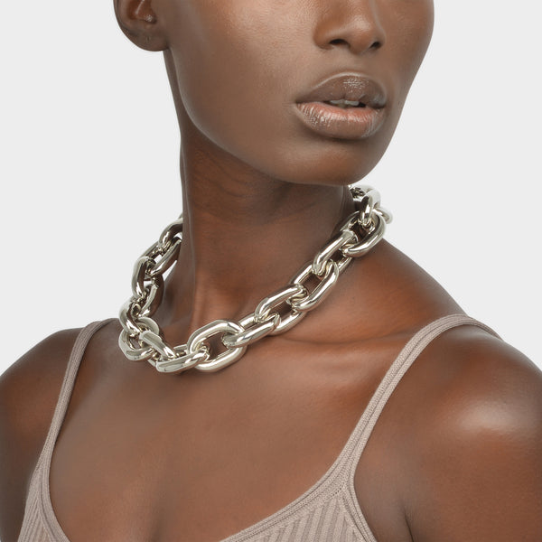 Collier Xl Link Neck - Paco Rabanne - Métal - Argenté