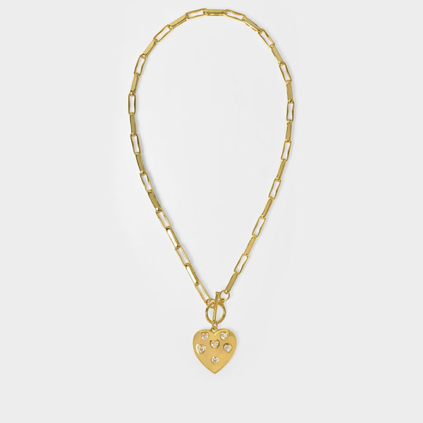 Collier N328 en Laiton Doré