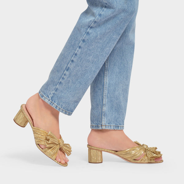 Sandales Emilia en Polyesther Doré