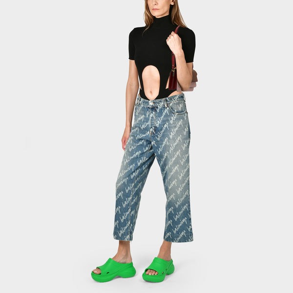 Sac Trunk Mini en Cuir Multicolor