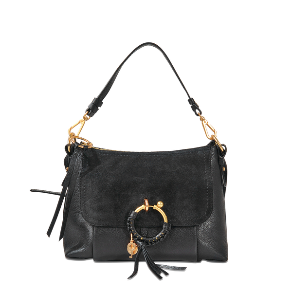 Sac Joan Hobo en cuir noir