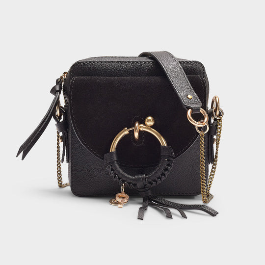 Sac Joan Camera en Cuir Noir