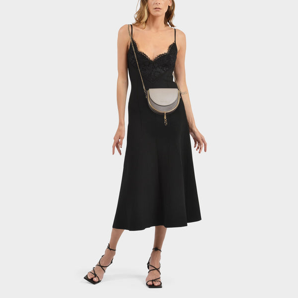Sac Mara Evening Bag en Cuir Gris