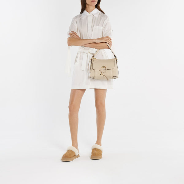Sac Joan Hobo en Cuir Beige