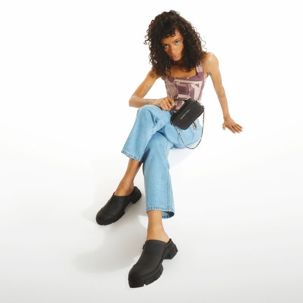 Sac Mini Madame en Toile Noire