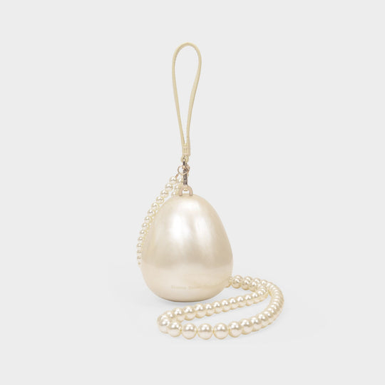 Pochette Micro Egg - Simone Rocha - Blanc Perle