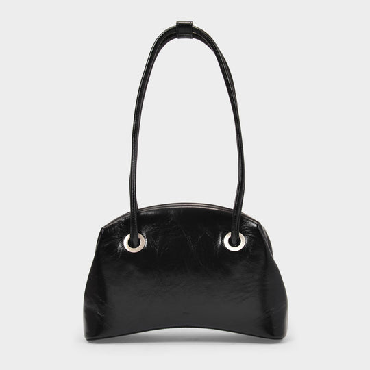 Sac Circle Brot en Cuir Noir
