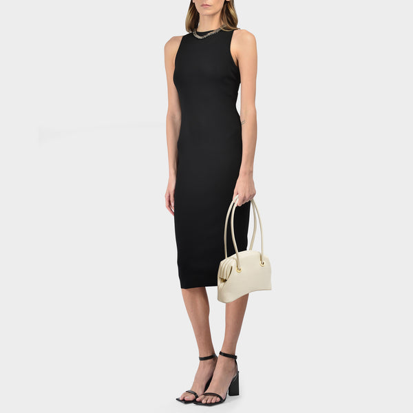 Sac Circle Brot en Cuir Beige