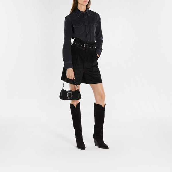 Sac Hobo Brocle - Osoi - Cuir - Noir