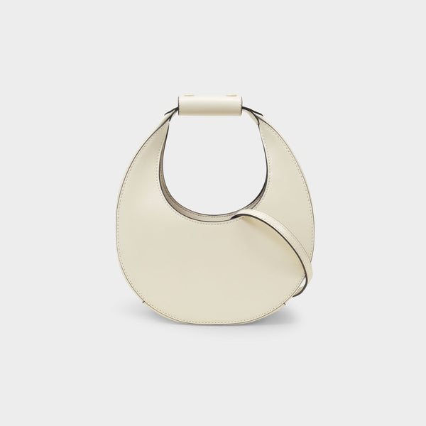 Sac À Bandoulière Mini Moon - Staud - Cuir - Crème