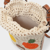 Sac Fruit Crochet Anita Bucket en Toile Multi