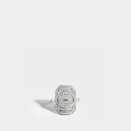 Bague My Way Mini en argent et diamants