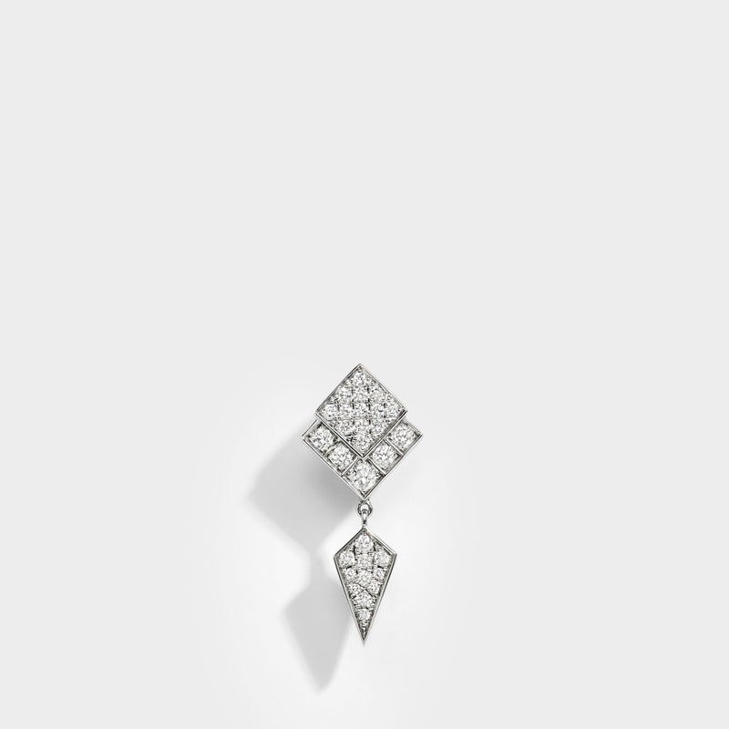 Boucle d'Oreille Stairway en Diamants/Argent