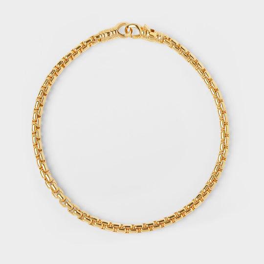 Bracelet Venetian Single en Argent Doré