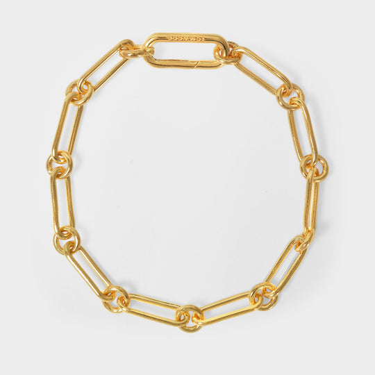 Bracelet Box en Argent Doré