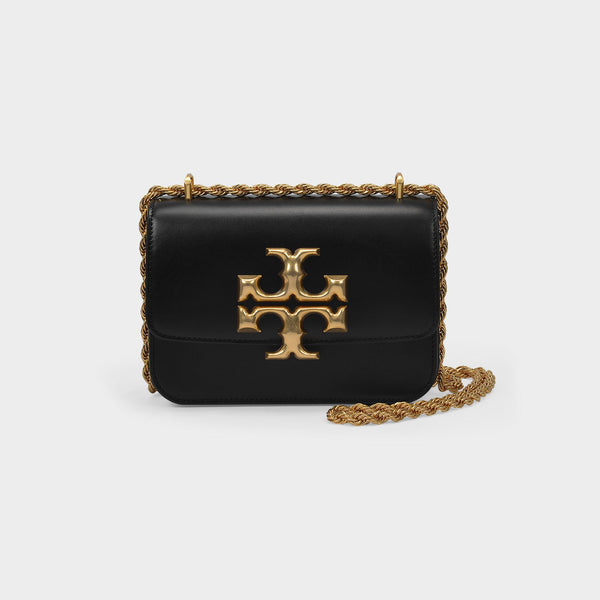 Sac Eleanor Porté Epaule Convertible Petit en Cuir Noir