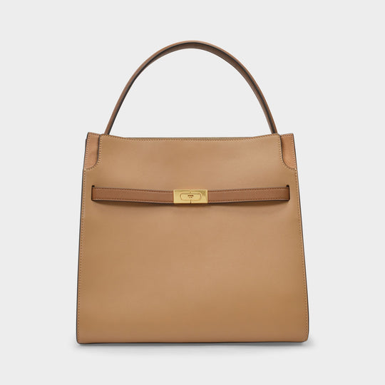 Sac à Main Lee Radziwill Double en Cuir Marron